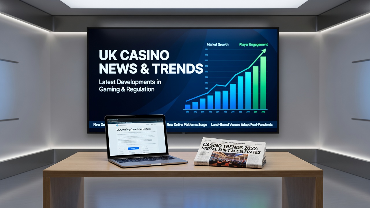 Digital casino interface showing slot machines and roulette wheels, symbolizing unregulated online gambling sites targeting UK players
