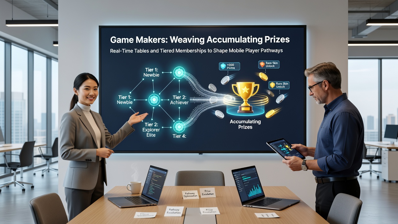 Game developers integrating accumulating prizes, real-time tables, and tiered memberships in mobile gaming interfaces