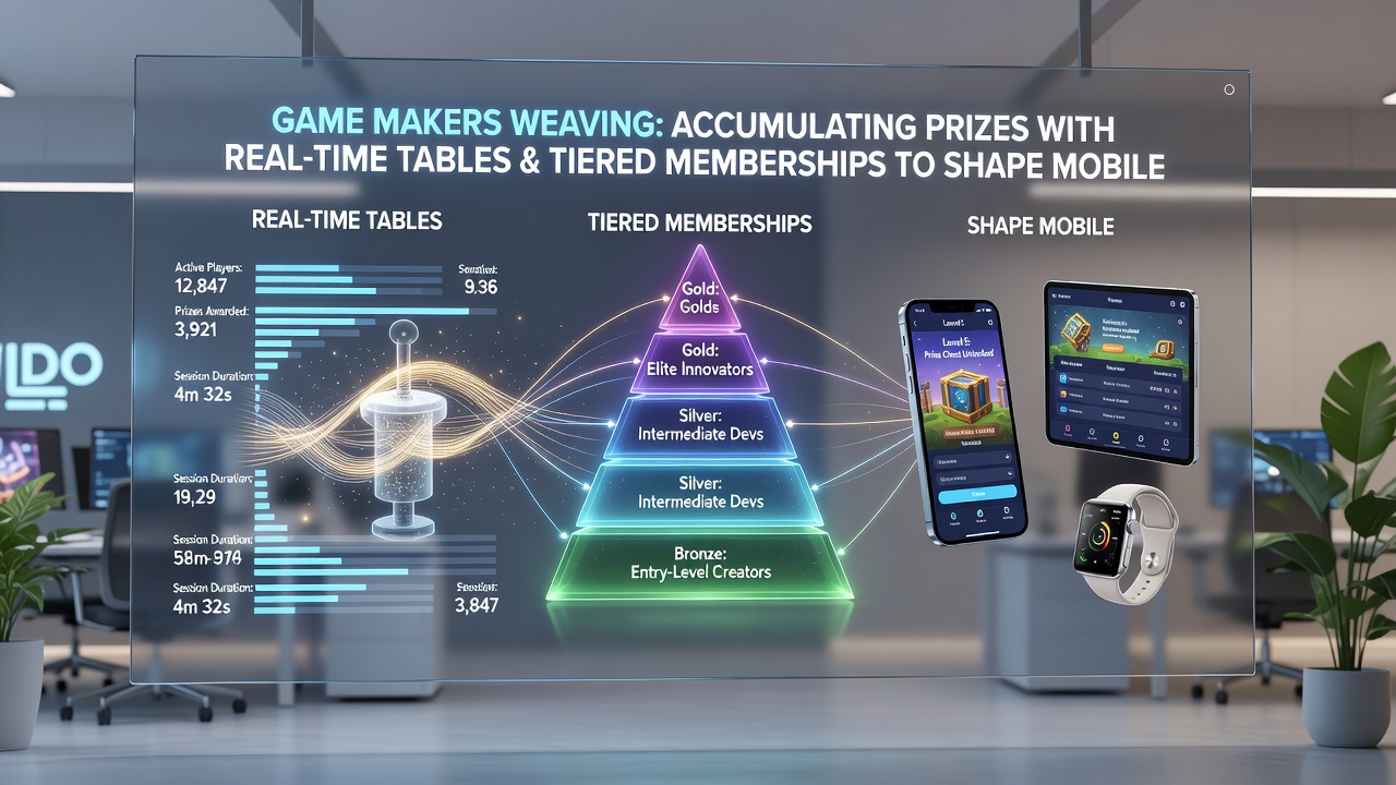 Mobile player pathway visualization showing tiered memberships connected to live tables and prize accumulation systems
