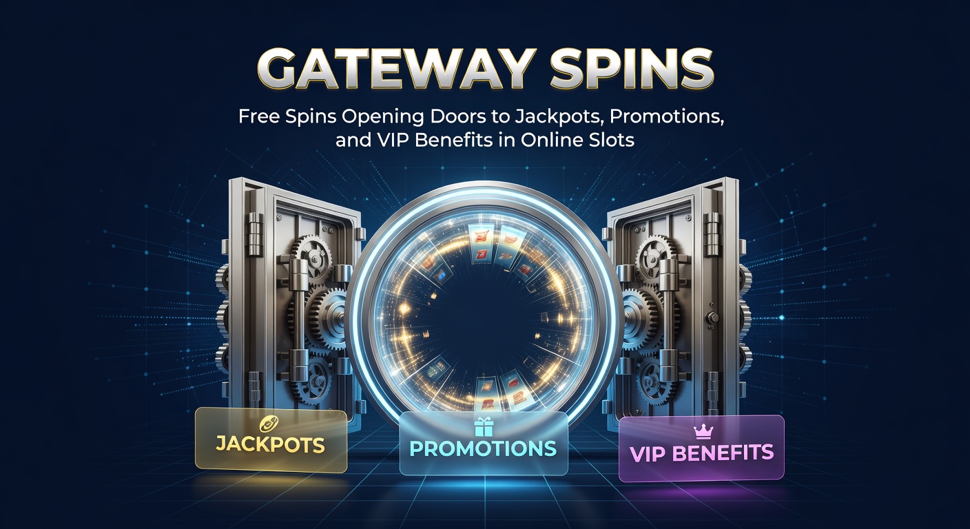 Dynamic slot screen showing cascading free spins morphing into jackpot explosions and VIP badge unlocks, with promo banners overlayed