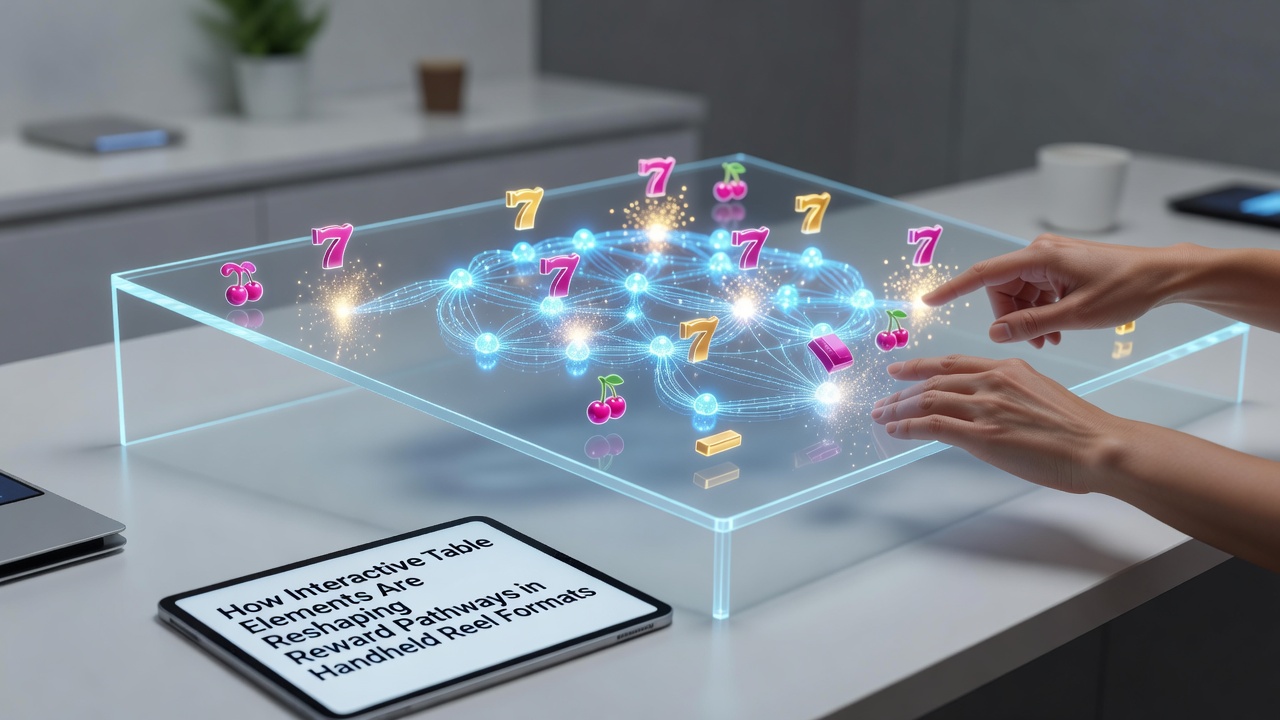 Interactive table elements integrated into mobile slot interfaces showing decision points and bonus triggers