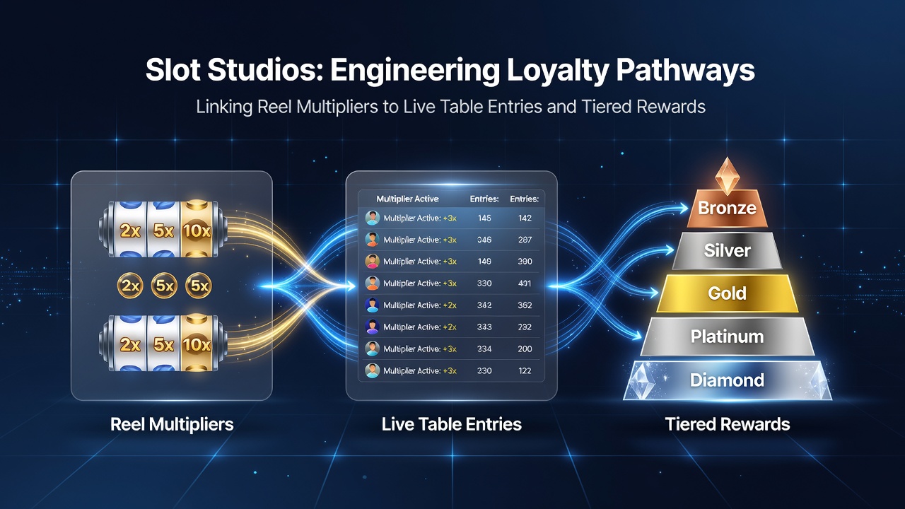 Player dashboard displaying tier progression and live table entry rewards