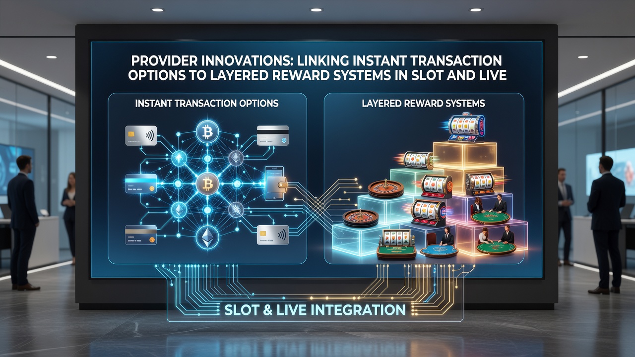 Layered reward interfaces displaying instant deposit effects on jackpot and VIP progress in hybrid casino games
