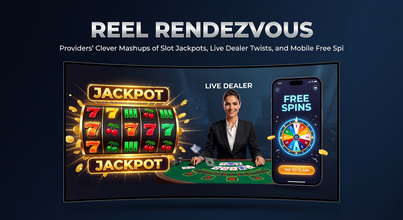 Mobile phone displaying a hybrid slot game with live dealer video feed, jackpot ticker, and free spins in action